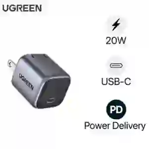 Sạc Ugreen GAN Nexode USB-C (US) 20W CD318 90902